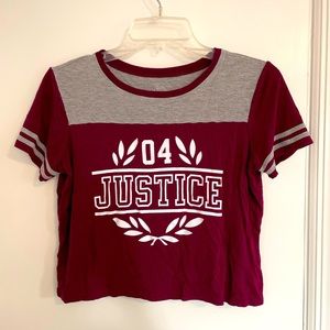 Justice Active girls tee, size 12
